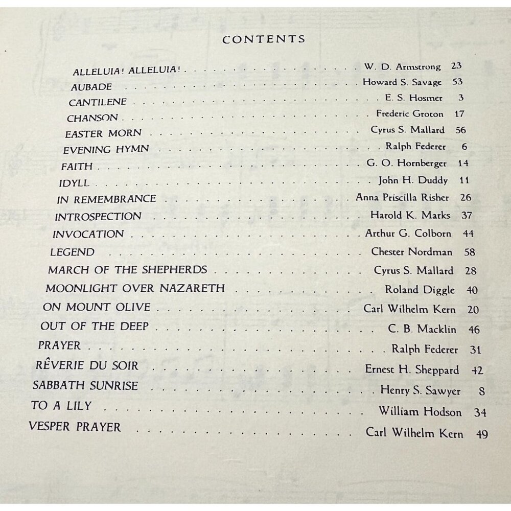 Chapel Musings Sacred Compositions Sheet Music Vintage Rob Roy Peery Religious - Picture 2 of 6
